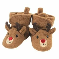 Hudson Baby Baby and Toddler Cozy Fleece Booties, Reindeer -Kids' Shoes Official Shop unnamed file 3509
