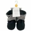 Hudson Baby Infant and Toddler Boy Cozy Fleece Booties, Navy Heather Gray