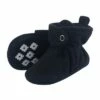 Little Treasure Baby and Toddler Cozy Fleece Booties, Black
