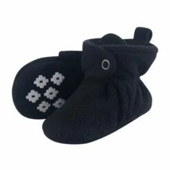 Little Treasure Baby and Toddler Cozy Fleece Booties, Black -Kids' Shoes Official Shop unnamed file 3556