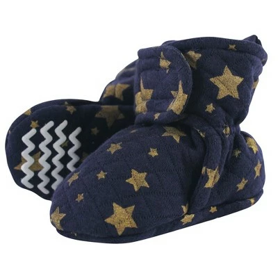 Hudson Baby Baby and Toddler Quilted Booties, Metallic Stars 4 Hudson Baby Baby and Toddler Quilted Booties, Metallic Stars - Image 2
