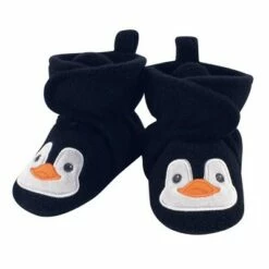 Hudson Baby Infant and Toddler Boy Cozy Fleece Booties, Navy Penguin -Kids' Shoes Official Shop unnamed file 3660