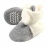 Hudson Baby Baby and Toddler Cozy Fleece and Sherpa Booties, Cream Heather Gray -Kids' Shoes Official Shop unnamed file 3662