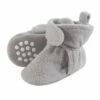 Luvable Friends Baby and Toddler Cozy Fleece Booties, Neutral Gray -Kids' Shoes Official Shop unnamed file 3697