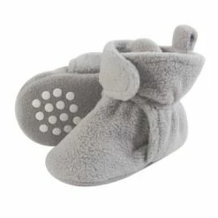 Luvable Friends Baby and Toddler Cozy Fleece Booties, Neutral Gray -Kids' Shoes Official Shop unnamed file 3699