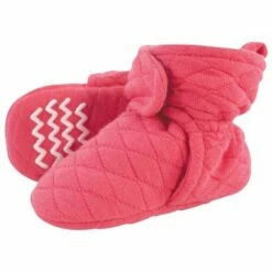 Hudson Baby Infant and Toddler Girl Quilted Booties, Dark Pink -Kids' Shoes Official Shop unnamed file 3719