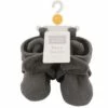 Hudson Baby Baby and Toddler Cozy Fleece Booties, Dark Gray