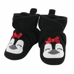 Hudson Baby Infant and Toddler Girl Cozy Fleece Booties, Girl Penguin -Kids' Shoes Official Shop unnamed file 3743