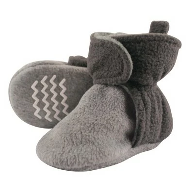 Hudson Baby Baby and Toddler Cozy Fleece Booties, Charcoal Heather Gray 10 Hudson Baby Baby and Toddler Cozy Fleece Booties, Charcoal Heather Gray - Image 8