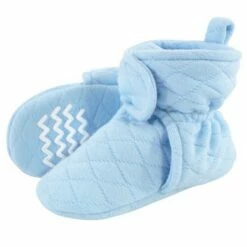 Hudson Baby Infant and Toddler Boy Quilted Booties, Light Blue -Kids' Shoes Official Shop unnamed file 3785