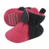Hudson Baby Infant and Toddler Girl Cozy Fleece Booties, Dark Pink Navy -Kids' Shoes Official Shop unnamed file 3787