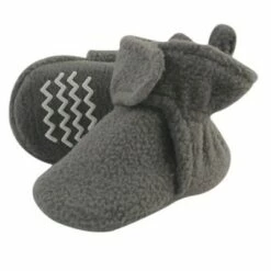 Hudson Baby Baby and Toddler Cozy Fleece Booties, Charcoal Gray -Kids' Shoes Official Shop unnamed file 3796