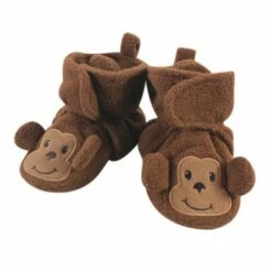 Hudson Baby Baby and Toddler Cozy Fleece Booties, Monkey -Kids' Shoes Official Shop unnamed file 3807