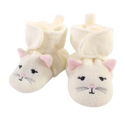 Hudson Baby Infant and Toddler Girl Cozy Fleece Booties, Kitty 8 Hudson Baby Infant and Toddler Girl Cozy Fleece Booties, Kitty - Image 6