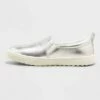 Girls' Nya Slip-On Apparel Sneakers - Cat & Jack™ Silver -Kids' Shoes Official Shop unnamed file 382