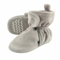 Hudson Baby Baby and Toddler Cozy Velour Booties, Heather Gray 15 Hudson Baby Baby and Toddler Cozy Velour Booties, Heather Gray -Kids' Shoes Official Shop unnamed file 3824
