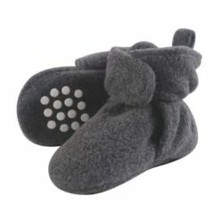 Luvable Friends Baby and Toddler Cozy Fleece Booties, Charcoal Heather 11 Luvable Friends Baby and Toddler Cozy Fleece Booties, Charcoal Heather -Kids' Shoes Official Shop unnamed file 3853