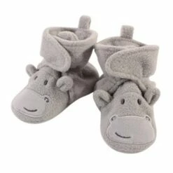 Hudson Baby Baby and Toddler Cozy Fleece Booties, Hippo -Kids' Shoes Official Shop unnamed file 3882