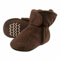 Hudson Baby Baby and Toddler Cozy Fleece Booties, Brown 14 Hudson Baby Baby and Toddler Cozy Fleece Booties, Brown -Kids' Shoes Official Shop unnamed file 3920