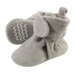 Hudson Baby Baby and Toddler Cozy Fleece Booties, Neutral Gray -Kids' Shoes Official Shop unnamed file 3942
