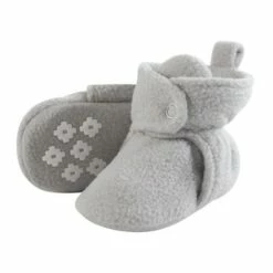 Little Treasure Baby and Toddler Cozy Fleece Booties, Light Gray 9 Little Treasure Baby and Toddler Cozy Fleece Booties, Light Gray -Kids' Shoes Official Shop unnamed file 3950