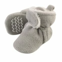 Hudson Baby Baby and Toddler Cozy Fleece and Sherpa Booties, Neutral Gray 10 Hudson Baby Baby and Toddler Cozy Fleece and Sherpa Booties, Neutral Gray -Kids' Shoes Official Shop unnamed file 3977