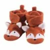 Hudson Baby Infant and Toddler Boy Cozy Fleece Booties, Orange Fox