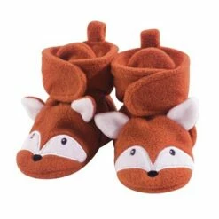 Hudson Baby Infant and Toddler Boy Cozy Fleece Booties, Orange Fox -Kids' Shoes Official Shop unnamed file 4013