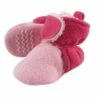 Hudson Baby Infant and Toddler Girl Cozy Fleece and Sherpa Booties, Light Pink Dark Pink -Kids' Shoes Official Shop unnamed file 4088