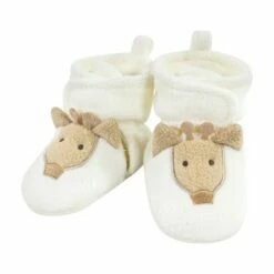 Hudson Baby Unisex Baby Animal Fleece Booties 2-Pack, Gray Elephant Giraffe -Kids' Shoes Official Shop unnamed file 4095