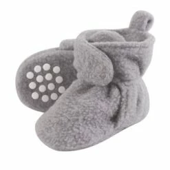 Luvable Friends Baby and Toddler Cozy Fleece Booties, Heather Gray -Kids' Shoes Official Shop unnamed file 4110