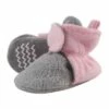 Hudson Baby Infant and Toddler Girl Cozy Fleece Booties, Light Pink Heather Gray 2 Hudson Baby Infant and Toddler Girl Cozy Fleece Booties, Light Pink Heather Gray -Kids' Shoes Official Shop unnamed file 4111