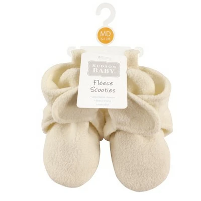 Hudson Baby Baby and Toddler Cozy Fleece Booties, Cream 3 Hudson Baby Baby and Toddler Cozy Fleece Booties, Cream