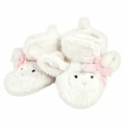 Hudson Baby Infant Girl Animal Fleece Booties 2-Pack, Gray Elephant Lamb -Kids' Shoes Official Shop unnamed file 4136