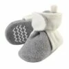 Hudson Baby Baby and Toddler Cozy Fleece Booties, Cream Heather Gray -Kids' Shoes Official Shop unnamed file 4147