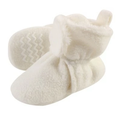 Hudson Baby Baby and Toddler Cozy Fleece and Sherpa Booties, Cream 3 Hudson Baby Baby and Toddler Cozy Fleece and Sherpa Booties, Cream
