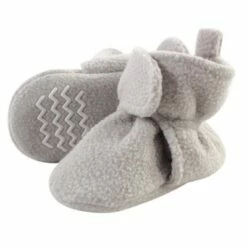 Hudson Baby Baby and Toddler Cozy Fleece Booties, Light Gray -Kids' Shoes Official Shop unnamed file 4206