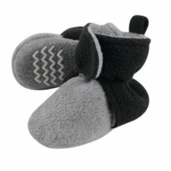 Hudson Baby Baby and Toddler Cozy Fleece Booties, Black Heather Gray -Kids' Shoes Official Shop unnamed file 4211
