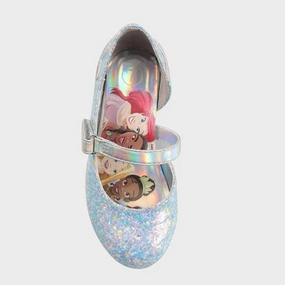 Toddler Girls' Disney Princess Ballet Flats - Silver 4 Toddler Girls' Disney Princess Ballet Flats - Silver - Image 2