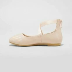 Toddler Girls' Trinity Glitter Ballet Flats - Cat & Jack™ Rose Gold