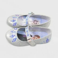Toddler Girls' Frozen Ballet Flats - Silver -Kids' Shoes Official Shop unnamed file 4354
