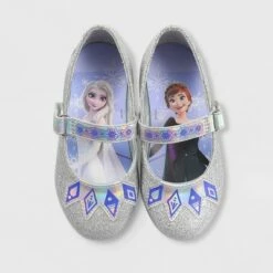Toddler Girls' Frozen Ballet Flats - Silver -Kids' Shoes Official Shop unnamed file 4355