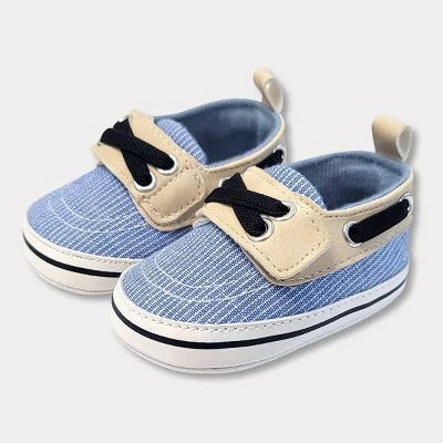Baby Boy's Chambray Boat Shoes - Cat & Jack™ Blue 4 Baby Boy's Chambray Boat Shoes - Cat & Jack™ Blue - Image 2