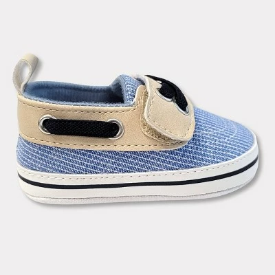 Baby Boy's Chambray Boat Shoes - Cat & Jack™ Blue 6 Baby Boy's Chambray Boat Shoes - Cat & Jack™ Blue - Image 4