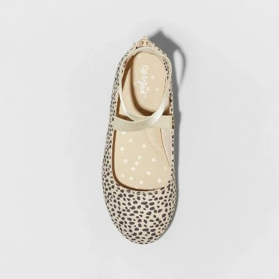 Toddler Girls' Trinity Leopard Spot Ballet Flats - Cat & Jack™ Brown 4 Toddler Girls' Trinity Leopard Spot Ballet Flats - Cat & Jack™ Brown - Image 2