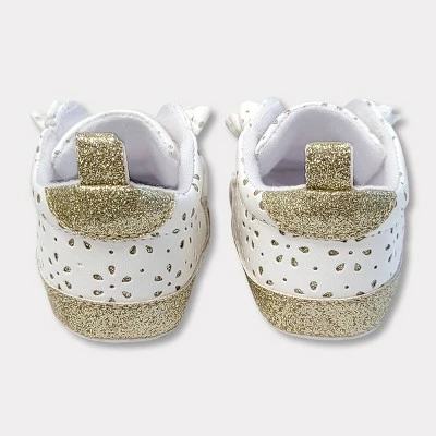 Baby Girls' Eyelet Shoes - Cat & Jack™ White 7 Baby Girls' Eyelet Shoes - Cat & Jack™ White - Image 5