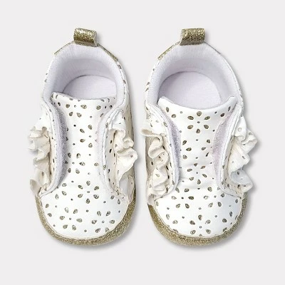 Baby Girls' Eyelet Shoes - Cat & Jack™ White 10 Baby Girls' Eyelet Shoes - Cat & Jack™ White - Image 8