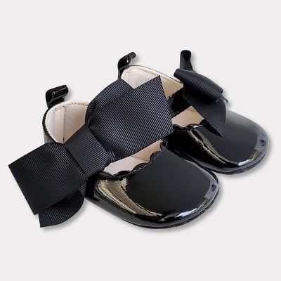 Baby Girls' Patent Mary Jane Sneakers - Cat & Jack™ Black 3 Baby Girls' Patent Mary Jane Sneakers - Cat & Jack™ Black