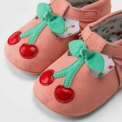 Baby Girl's Cherry Print Mary Jane Flats - Cat & Jack⢠Pink