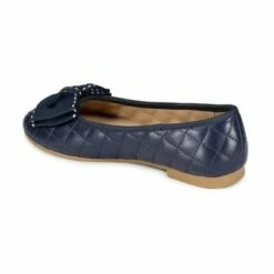 Hope & Henry Quilted Leather Ballet Flat wth Bow, Toddler
